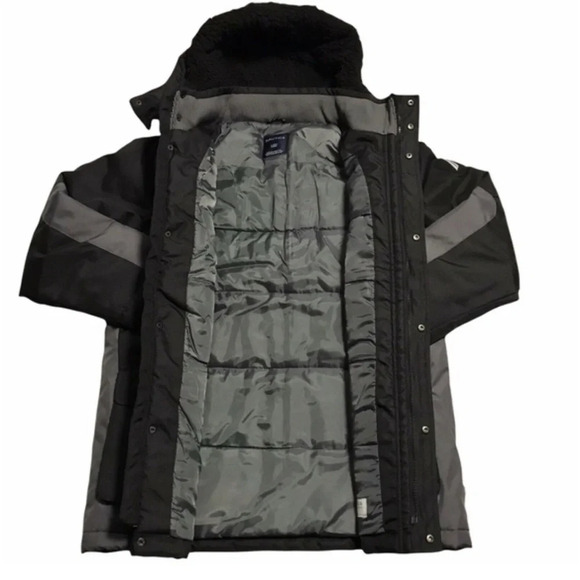 Nautica Youth Boys Water Resistant Snorkel Jacket Stylish Black Gray size XL - Picture 2 of 3